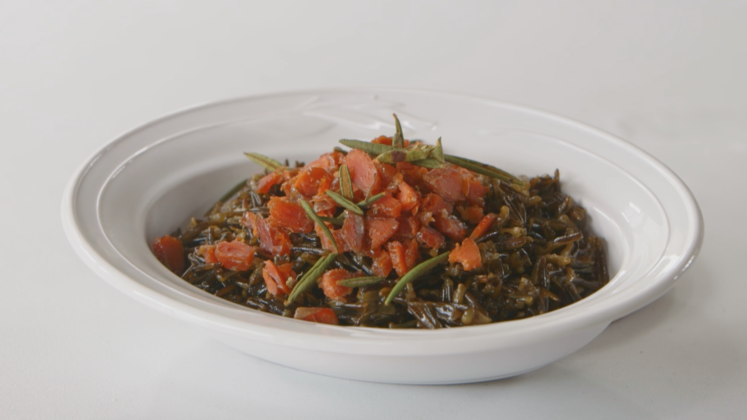 Riz Sauvage Infusé au Bouleau et Poisson Fumé